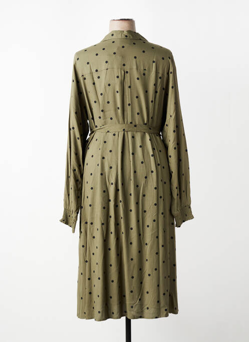 Rochie lungă mâneci lungi mâneci lungi verde ZHENZI femme