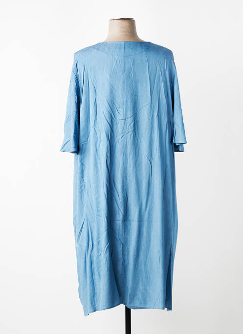Rochie midi mâneci scurte mâneci scurte albastru 2W PARIS femme