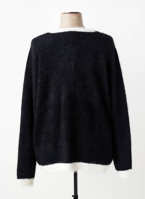 Vestă cu mâneci lungi tricot tricot pufos negru ZHENZI femme