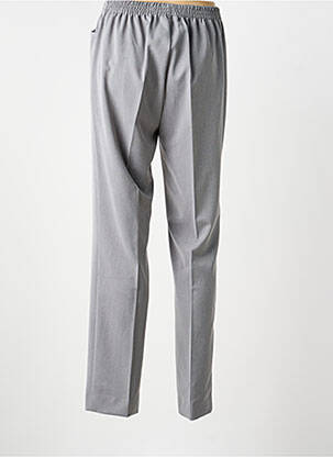 Pantalon slim talie elastică mărime normală gri ADELINA BY SCHEITER femeie