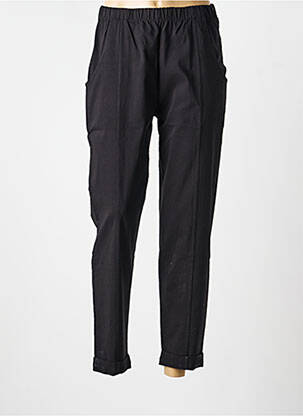 Pantalon 7/8 elasticitate mărime normală negru 2W PARIS femme