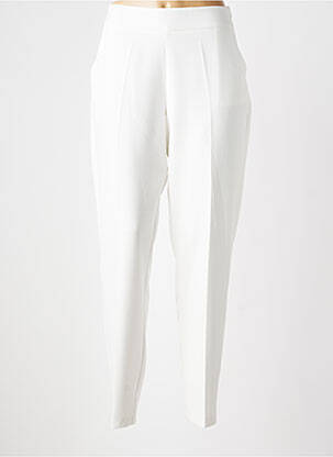 Pantalon drept elasticitate mărime normală alb GREGORY PAT femme