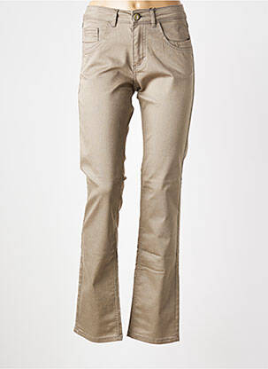 Pantalon slim elasticitate mărime normală verde PARA MI femeie