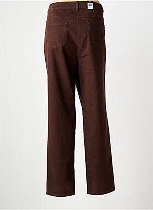 Pantalon drept elasticitate mărime normală maro ZRS TIMELESS femeie