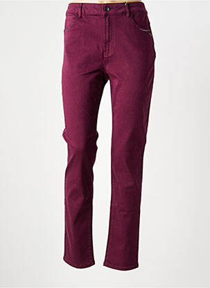 Pantalon drept elasticitate mărime normală violet DIANE LAURY femeie