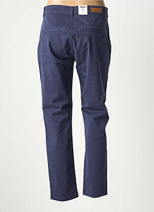 Pantalon chino țesătură poplin mărime normală albastru PARA MI femeie