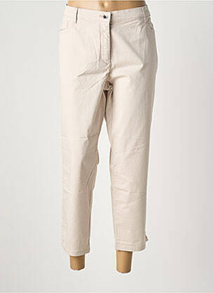 Pantalon 7/8 țesătură poplin mărime normală bej BETTY BARCLAY femeie