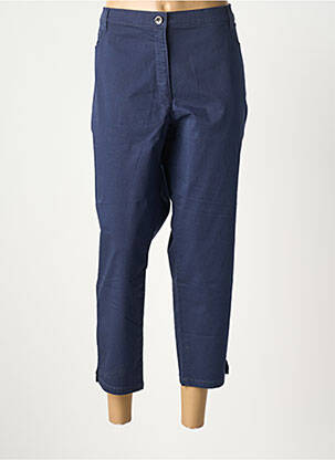 Pantalon 7/8 țesătură poplin mărime normală albastru BETTY BARCLAY femeie