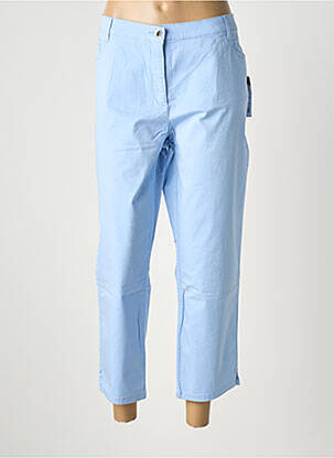 Pantalon 7/8 țesătură poplin mărime normală albastru deschis BETTY BARCLAY femeie