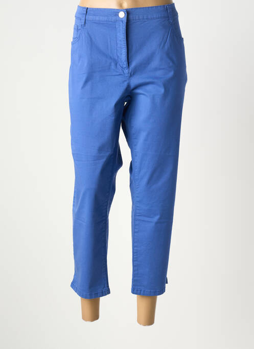 Pantalon 7/8 țesătură poplin mărime normală albastru BETTY BARCLAY femme