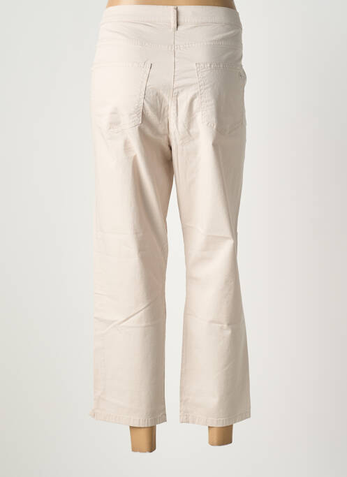 Pantalon 7/8 țesătură poplin mărime normală bej BETTY BARCLAY femme