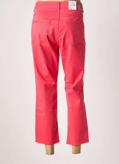 Pantalon trei sferturi țesătură poplin mărime normală roz PARA MI femme
