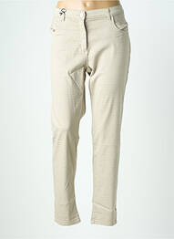 Pantalon slim elasticitate mărime normală bej EAST DRIVE femme