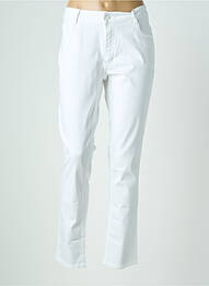 Pantalon slim elasticitate mărime normală alb PARA MI femme