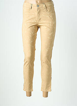 Pantalon 7/8 elasticitate mărime normală bej PARA MI femeie