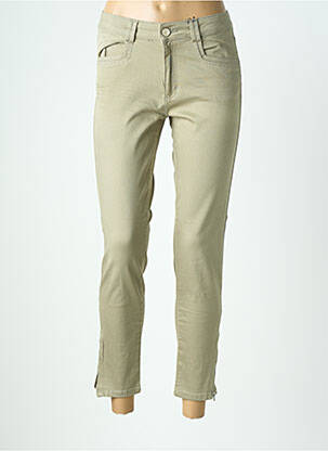Pantalon 7/8 elasticitate mărime normală verde PARA MI femeie