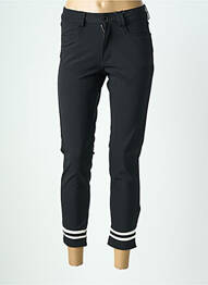 Pantalon 7/8 elasticitate mărime normală negru PARA MI femme