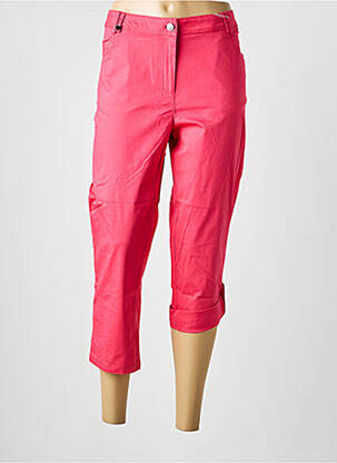 Pantalon 7/8 țesătură poplin mărime normală roz AGATHE & LOUISE femeie