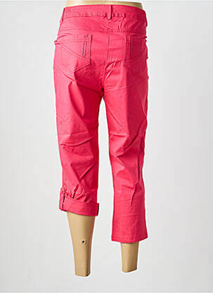 Pantalon 7/8 țesătură poplin mărime normală roz AGATHE & LOUISE femeie