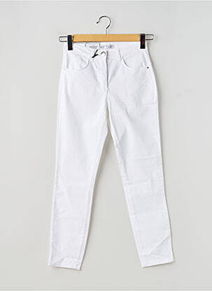 Pantalon 7/8 țesătură poplin mărime normală alb EAST DRIVE femeie