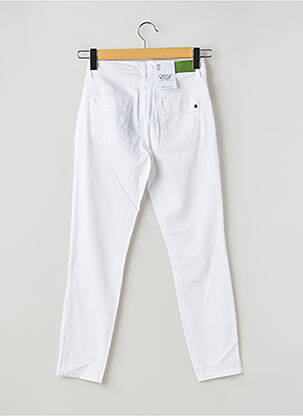 Pantalon 7/8 țesătură poplin mărime normală alb EAST DRIVE femeie
