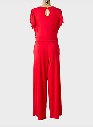 Salopetă-pantalon croială fluidă mâneci scurte roșu LOLITAS&L femeie