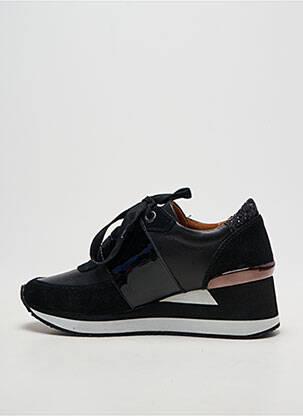 Adidași material neted toc de 4 la 6 cm negru EMILIE KARSTON femeie