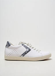 Adidași țesătură satinată toc plat până la 3 cm alb EMILIE KARSTON femme