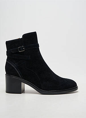 Botine/ghete toc pătrat toc de 4 la 6 cm negru MAM'ZELLE femeie