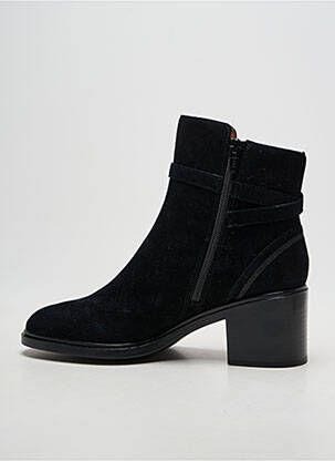 Botine/ghete toc pătrat toc de 4 la 6 cm negru MAM'ZELLE femeie