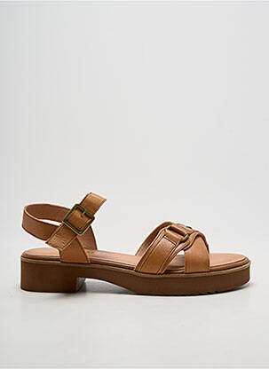 Sandale/pantofi decupați tip de talpă amortizantă toc de 4 la 6 cm maro EMILIE KARSTON femme