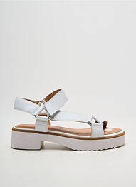 Sandale/pantofi decupați vârf deschis toc de 4 la 6 cm alb EMILIE KARSTON femme