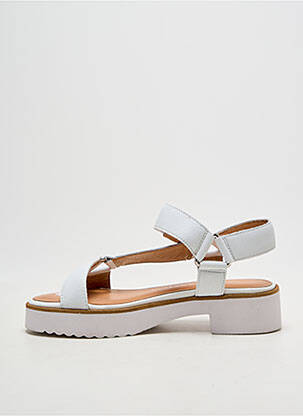 Sandale/pantofi decupați vârf deschis toc de 4 la 6 cm alb EMILIE KARSTON femme