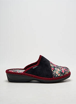 Papuci/pantofi de casă vârf rotund toc de 4 la 6 cm roșu FARGEOT femeie