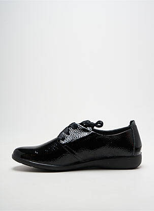 Adidași vârf rotund toc plat până la 3 cm negru INFINI femeie