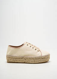 Espadrile închidere cu șireturi toc de 4 la 6 cm bej LA MAISON DE L'ESPADRILLE femme