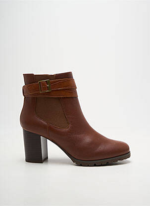 Botine/ghete toc pătrat toc de 7 la 9 cm maro EMILIE KARSTON femeie