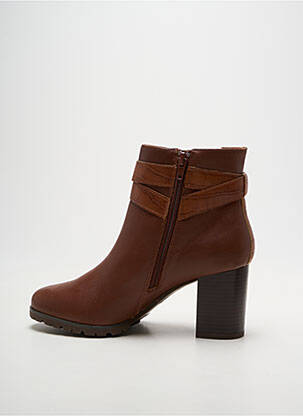 Botine/ghete toc pătrat toc de 7 la 9 cm maro EMILIE KARSTON femeie