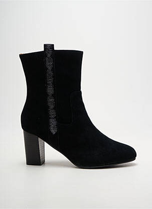 Botine/ghete toc pătrat toc de 7 la 9 cm negru EMILIE KARSTON femme