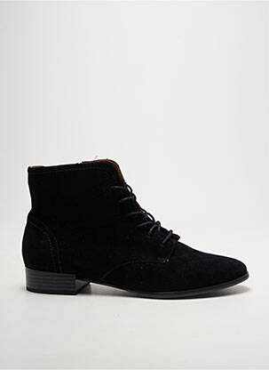 Botine/ghete nubuc toc plat până la 3 cm negru EMILIE KARSTON femeie