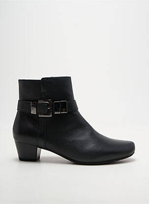 Botine/ghete cubanez toc de 4 la 6 cm negru SWEET femeie