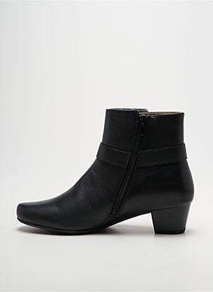 Botine/ghete cubanez toc de 4 la 6 cm negru SWEET femeie