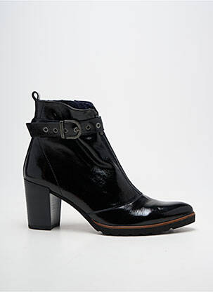 Botine/ghete vârf ascuțit toc de 7 la 9 cm negru DORKING femeie