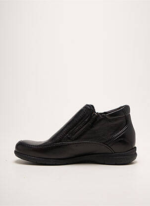 Botine/ghete închidere cu fermoar vârf rotund negru FLUCHOS bărbat