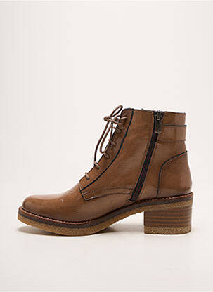 Botine/ghete toc mic toc de 4 la 6 cm maro DORKING femme