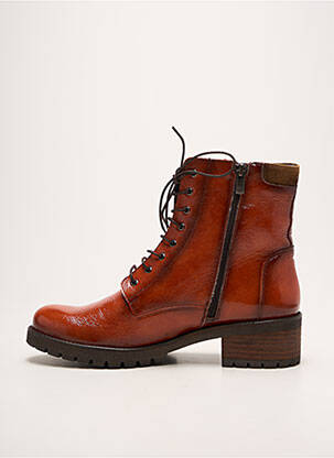 Botine/ghete toc mic toc de 4 la 6 cm portocalie DORKING femeie