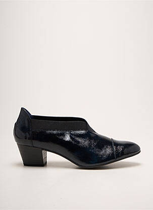 Pantofi cu toc cubanez toc de 4 la 6 cm albastru DORKING femeie