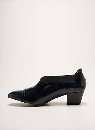 Pantofi cu toc cubanez toc de 4 la 6 cm albastru DORKING femeie