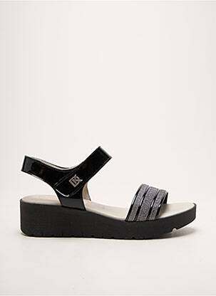 Sandale/pantofi decupați țesătură satinată toc de 4 la 6 cm argintiu DORKING femme