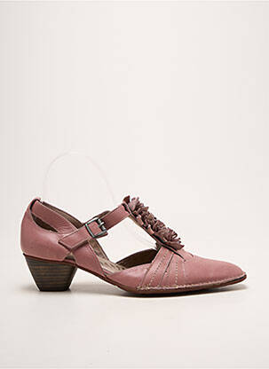 Sandale/pantofi decupați toc de 4 la 6 cm roz DORKING femeie